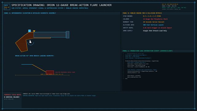Orion 12-Gauge Break-Action Flare Launcher